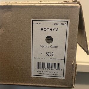 Rothy's Spruce Camo Slip-On Flats - Green and Brown